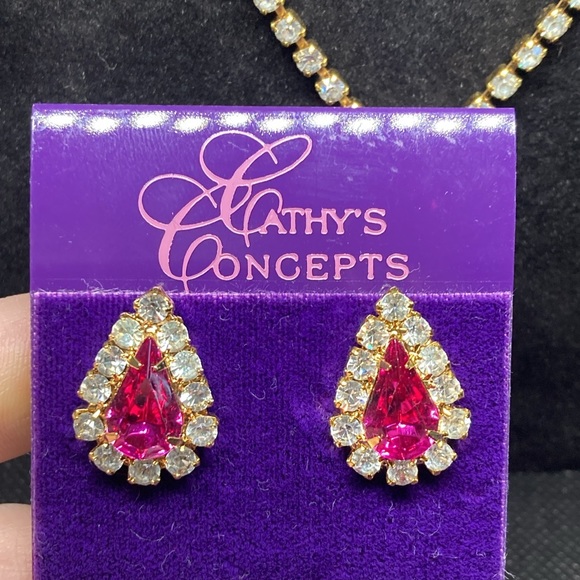 Cathy’s Concepts rhinestone jewelry set. Promtastic. Barbie goes out! - Picture 3 of 8